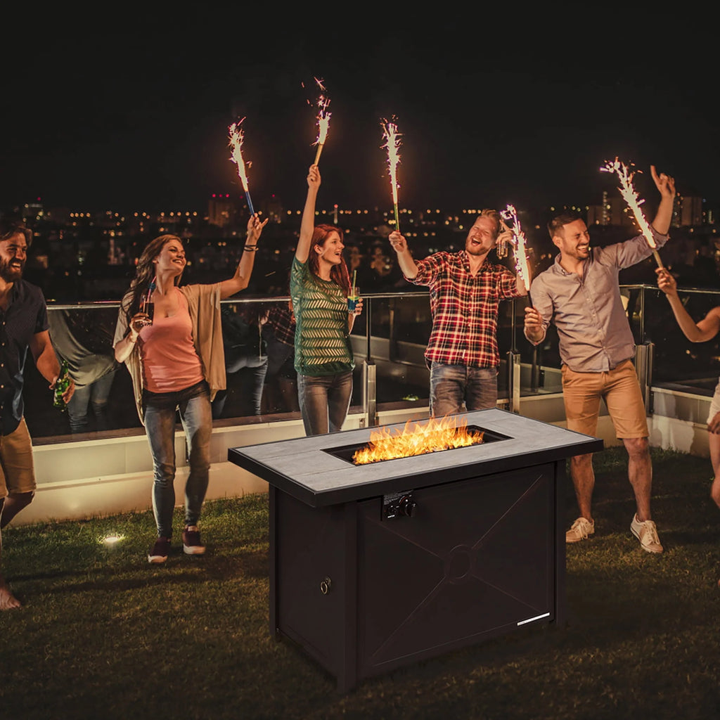 60,000 BTU Outdoor Gas Fire Table with Ceramic Tabletop G830668