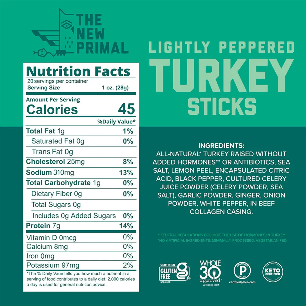 Zero Sugar Meat Stick Sampler, 10 Count W757