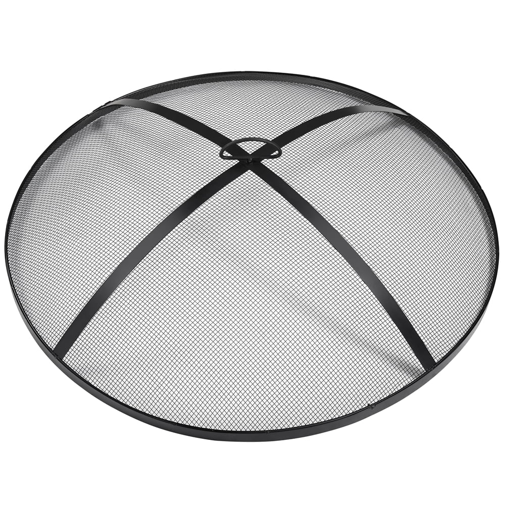 36 Round Metal Finish Iron Fire Pit X6994