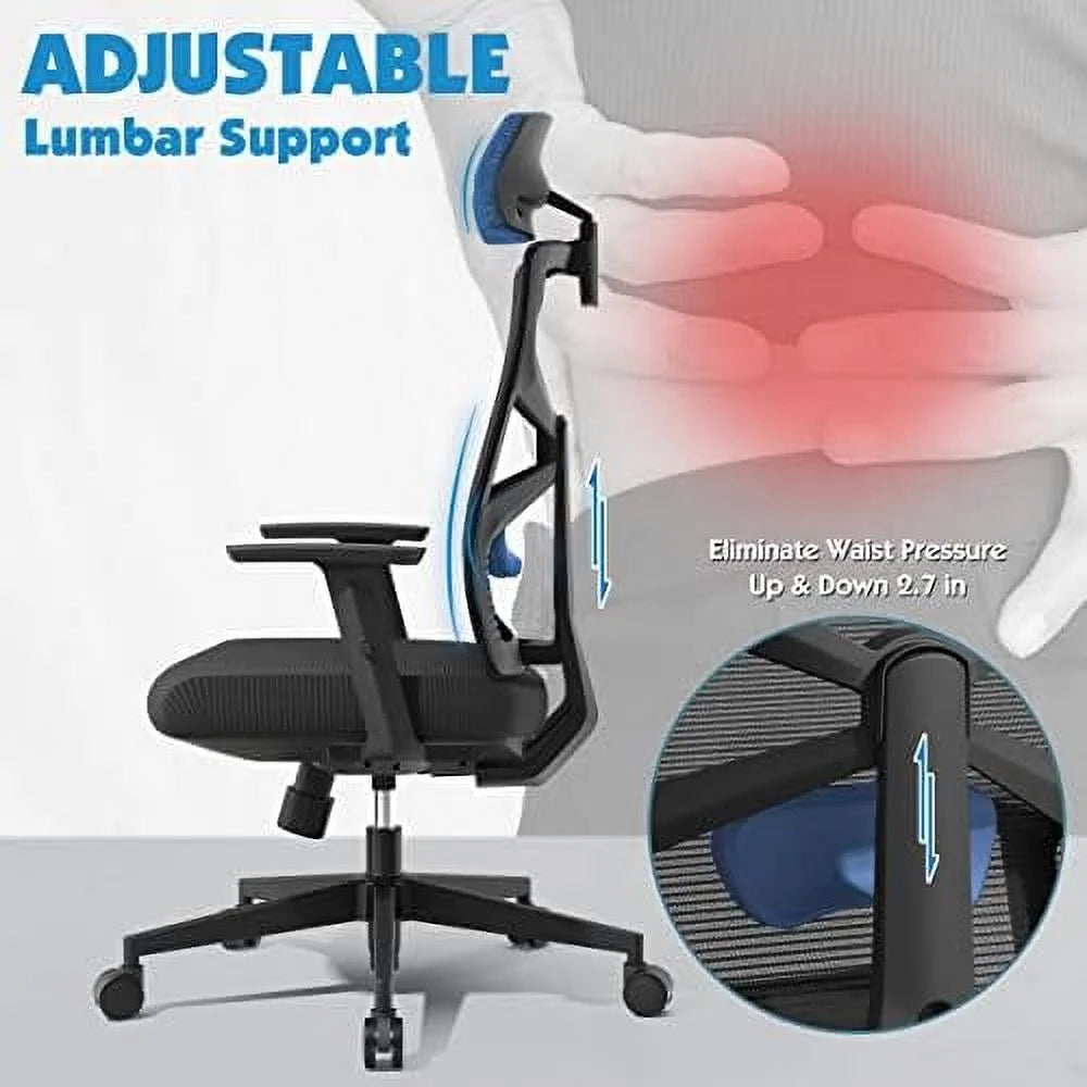 Ergonomic Mesh Office Chair with Lumbar Support W39612