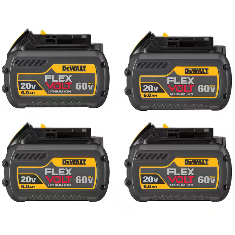 20V/60V MAX Lithium-Ion 6.0Ah Battery 4 Pack K35168