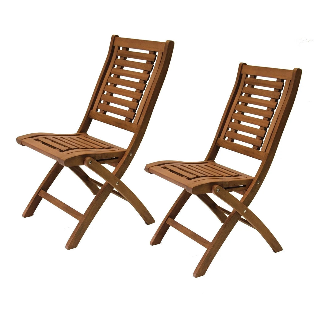 Eucalyptus Folding Side Chair 2pk K65421