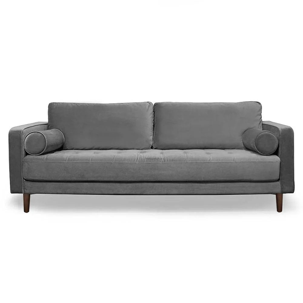 Gray Velvet Sofa L955801