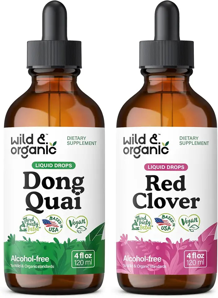 Dong Quai Tincture 4 fl oz & Red Clover Tincture 4 fl oz A13459