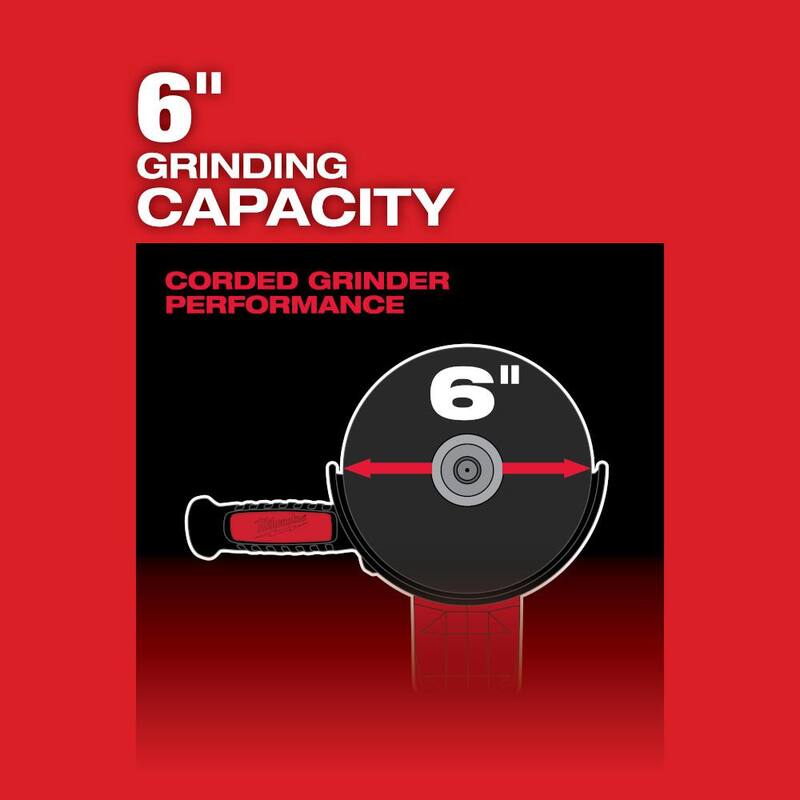 18V Lithium-Ion Brushless Cordless 4-1/2 in./6 in. Grinder Kit with Two 6.0 Ah Battery D773