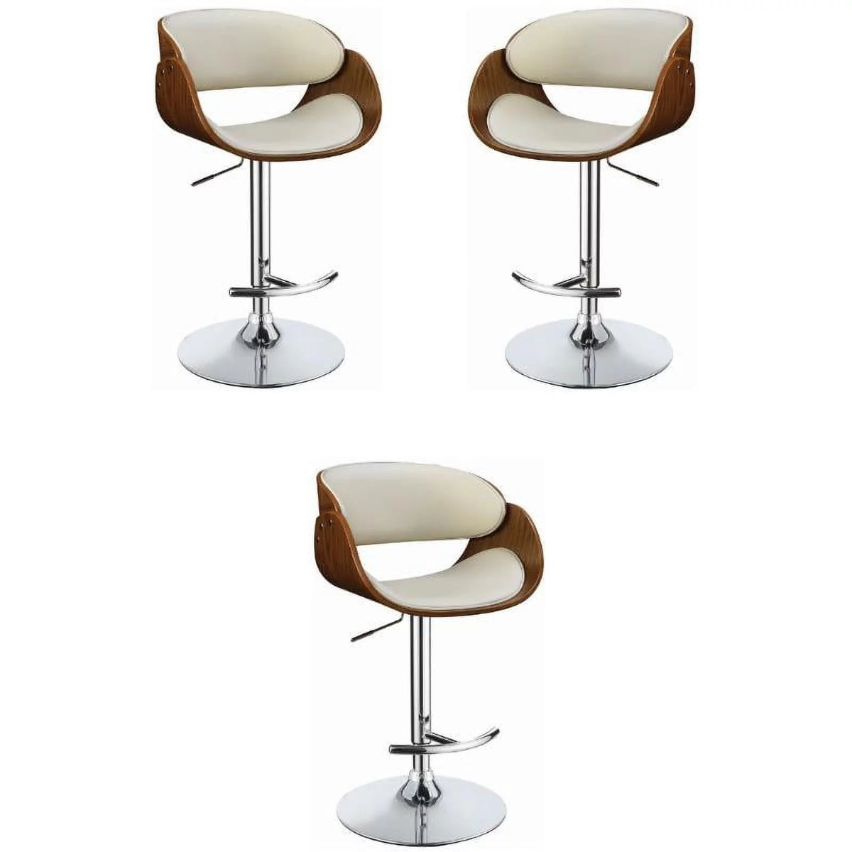 Adjustable Bar Stool Set of 3 L342494