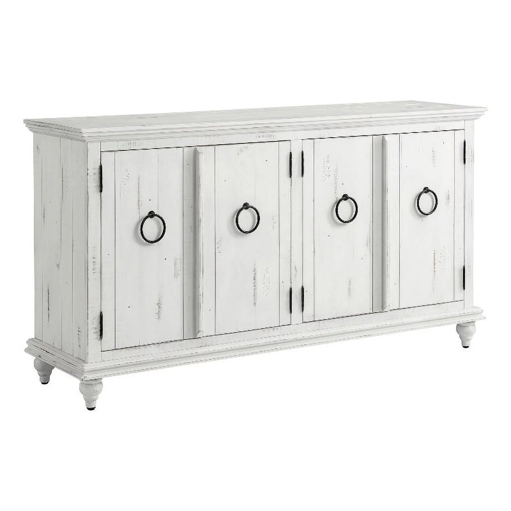 White Solid Wood 65" TV Stand I7971