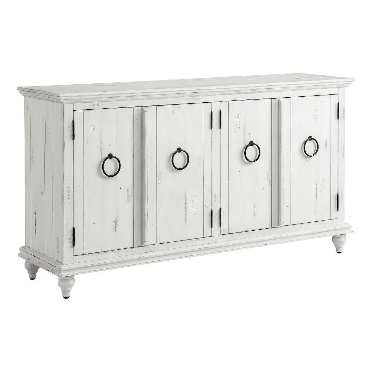 White Solid Wood 65" TV Stand I7971