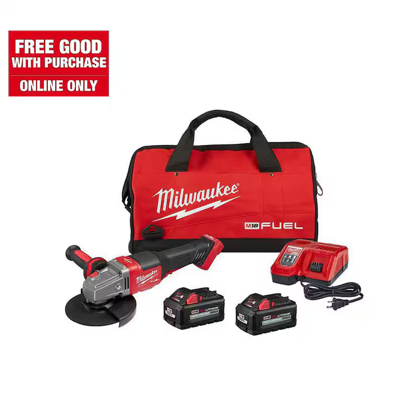 18V Lithium-Ion Brushless Cordless 4-1/2 in./6 in. Grinder Kit with Two 6.0 Ah Battery D773