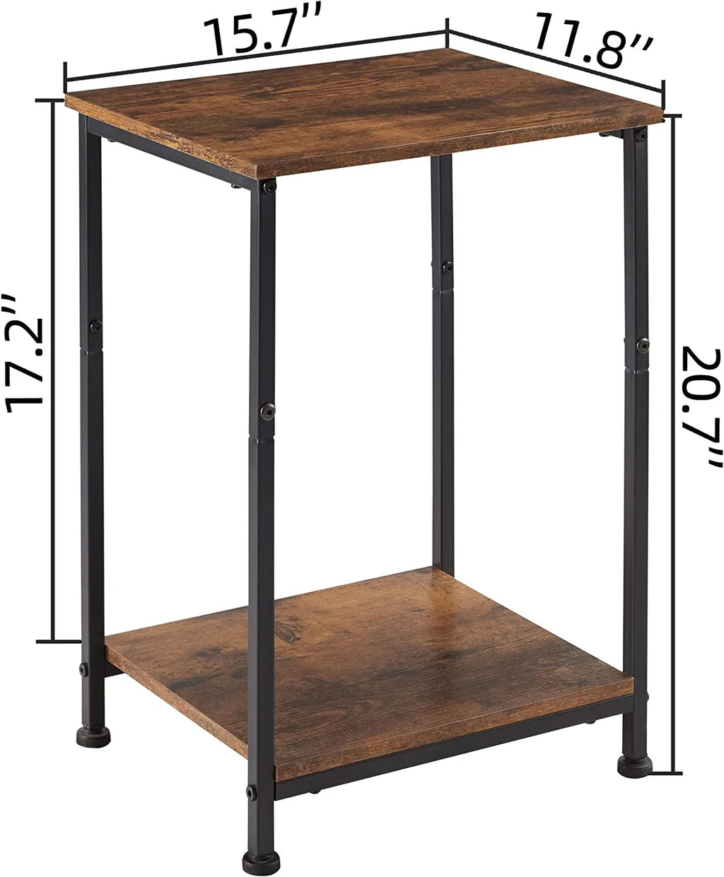 2-Tier Side Table with Storage Shelf Q3554