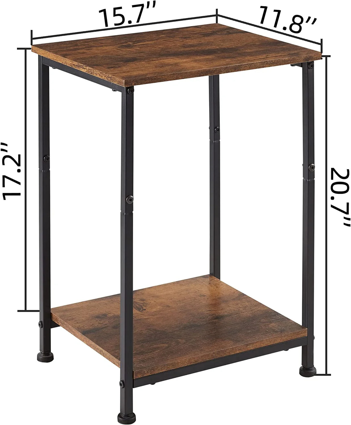 2-Tier Side Table with Storage Shelf Q3554