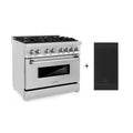 36 4.6 cu. ft. Gas Burner Electric Oven with Griddle Stainless Steel A3701