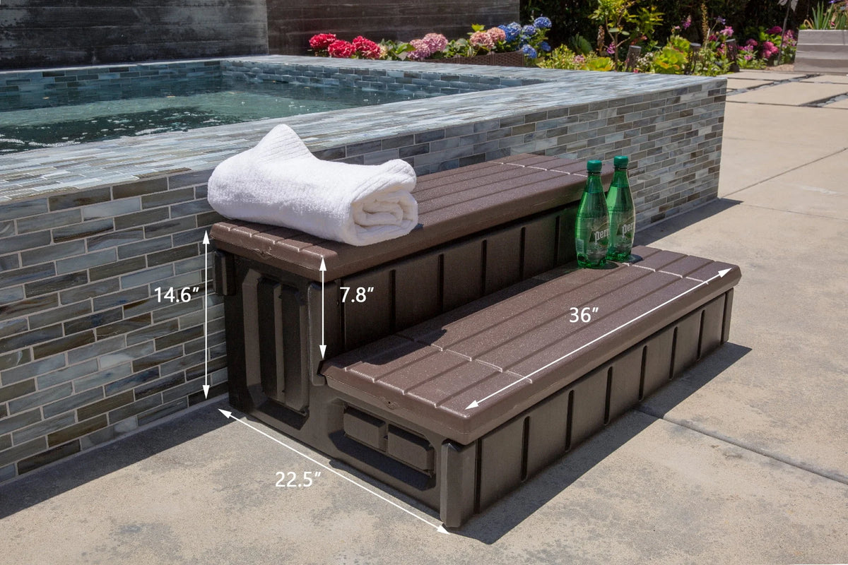 36 Spa Step Hot Tub and Spa 2-Step Storage Compartment J439579
