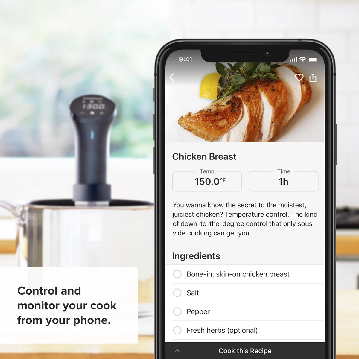 Sous Vide Cooker Wifi 1000W I9075