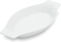 White Porcelain Oval Gratin Dish Y259794
