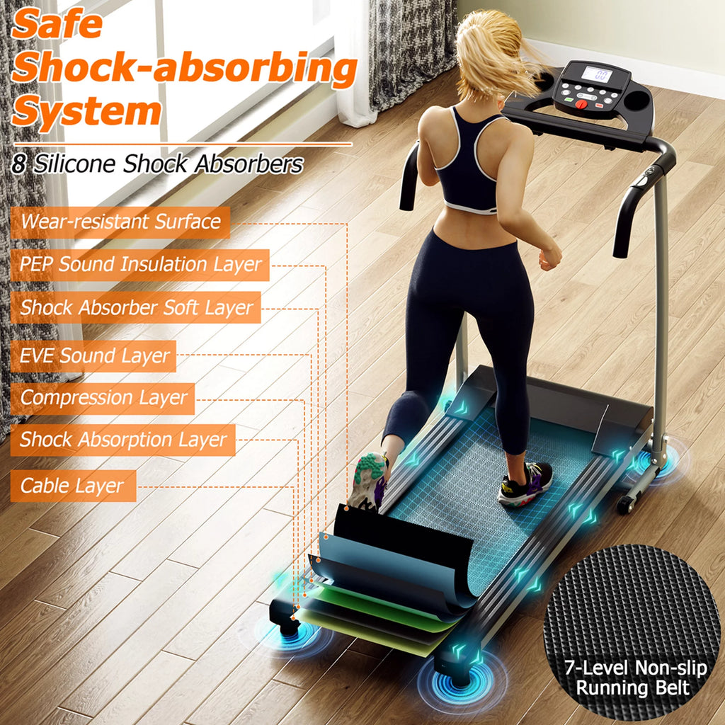 2 HP Folding Treadmill Black G49087