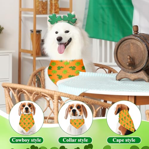 108 Pcs Dog Bandanas Bow Tie Set Plaid Pattern Adjustable Washable Reversible M3004