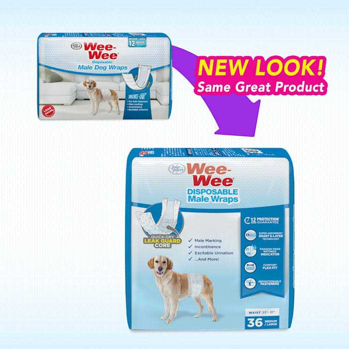 Disposable Male Dog Wraps W739438