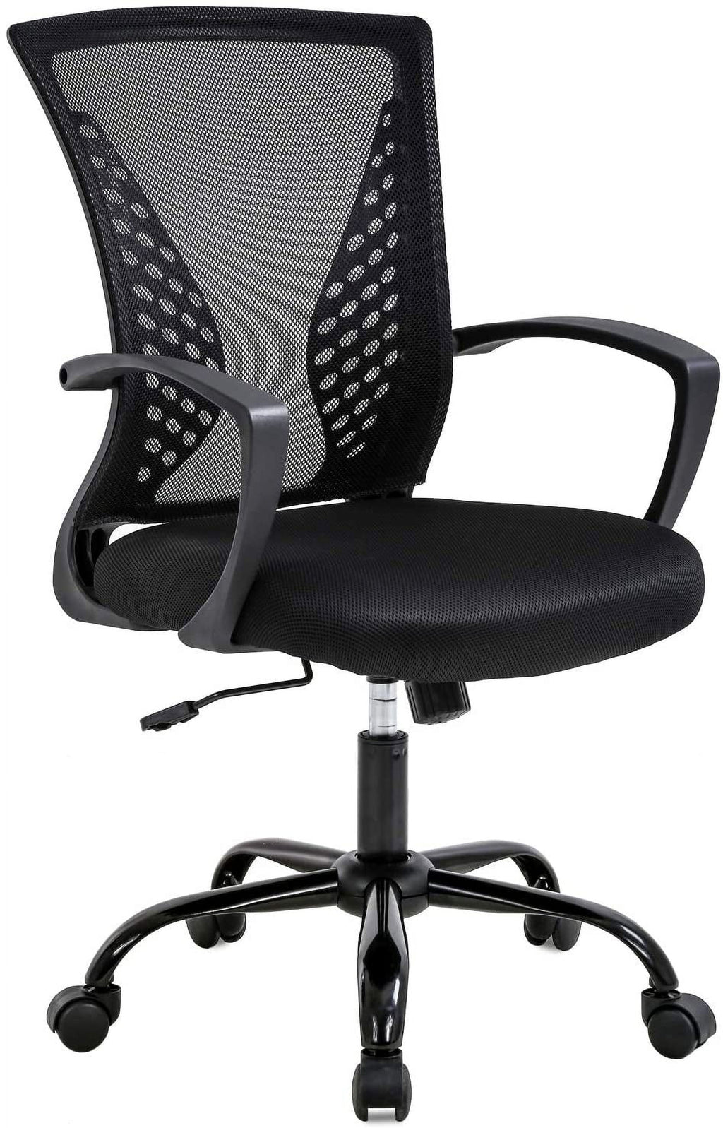 Black Ergonomic Mesh Office Chair with Lumbar Support W984591
