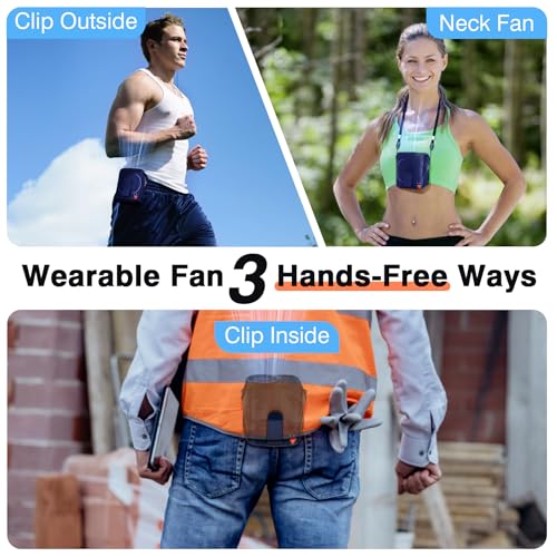 Portable Rechargeable Wearable Waist Fan T28474