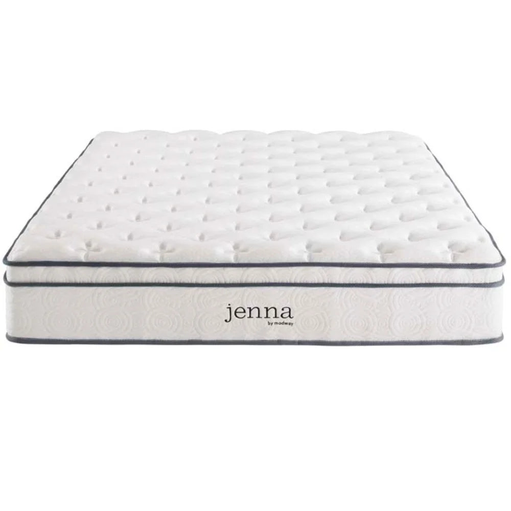 Quilted Full Size Pillow Top Innerspring Mattress in White K813