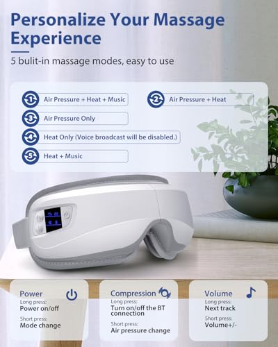 Heated Bluetooth Eye Massager W5972