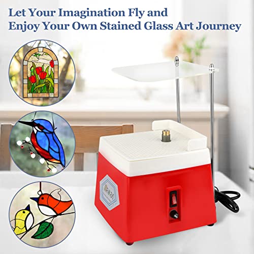 110V 65W Portable Stained Glass Grinder Kit with Diamond Grinder Bit M278