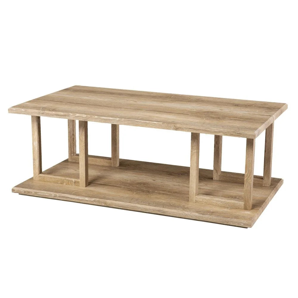 Wood Two Tier Rectangular Coffee Table N13259