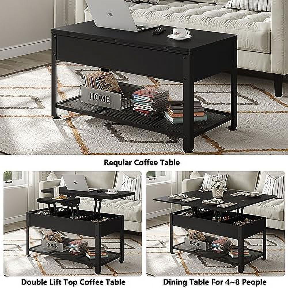 Lift Top Coffee Table with Hidden Compartment N65856