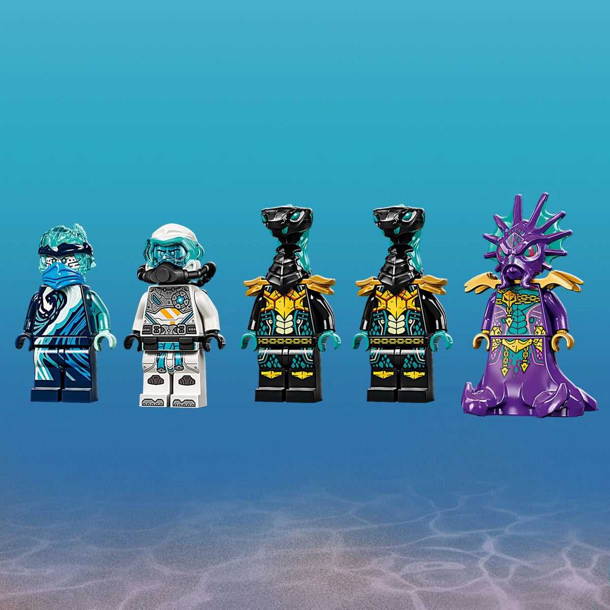 Water Dragon Toy Building Set with 5 Minifigures P56460