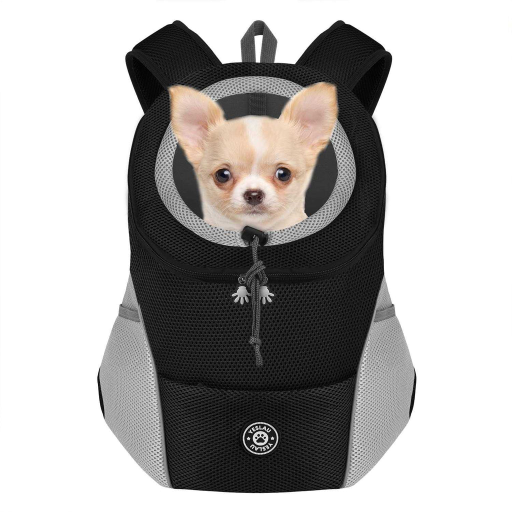 Dog Backpack Carrier Pet Carrier for Small Medium Dogs Travel Bag Breathable Adjustable with Safety Reflective Strips T16804