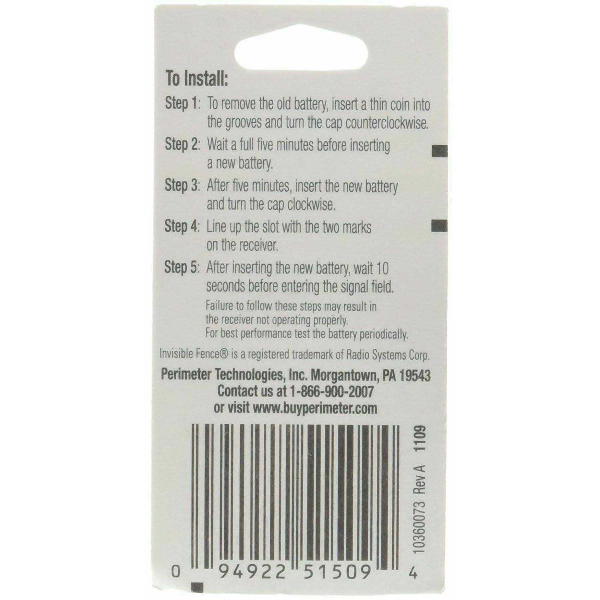 Compatible R21 and R51 Dog Collar Battery N93802