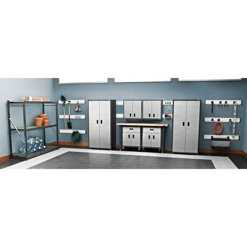 Steel 1-Shelf Wall Mounted Garage Cabinet G59890