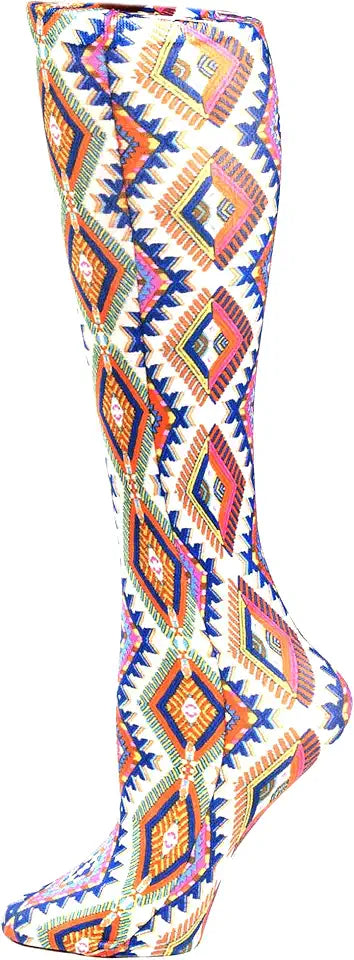 Cream Aztec 15-20 mmHg Compression Socks Y451490
