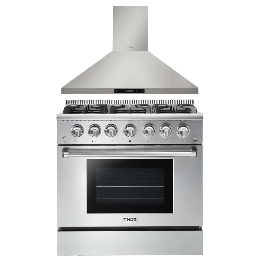 36 Gas Range & Range Hood Y8987