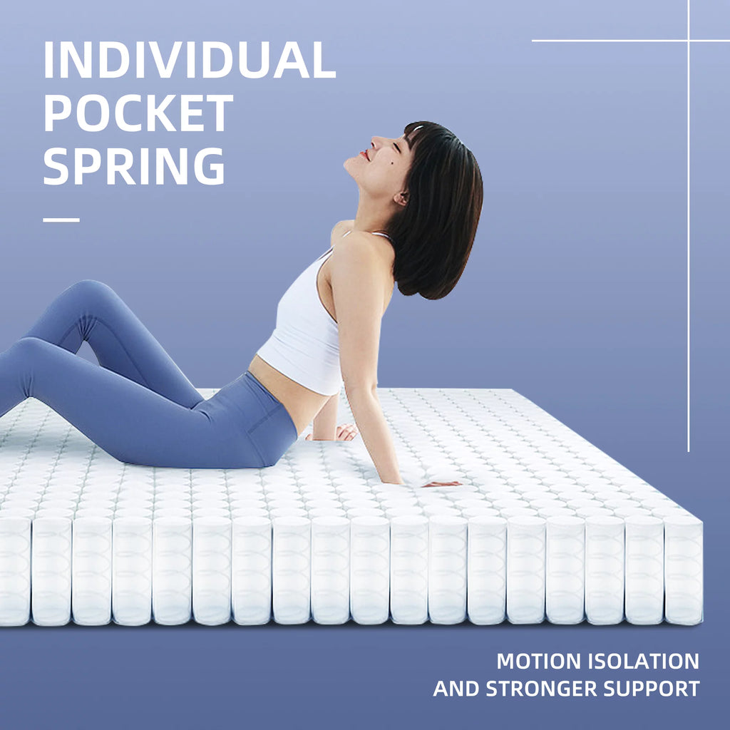 12 Inch Medium-Firm Hybrid Mattress with Cooling Gel Memory Foam C9358