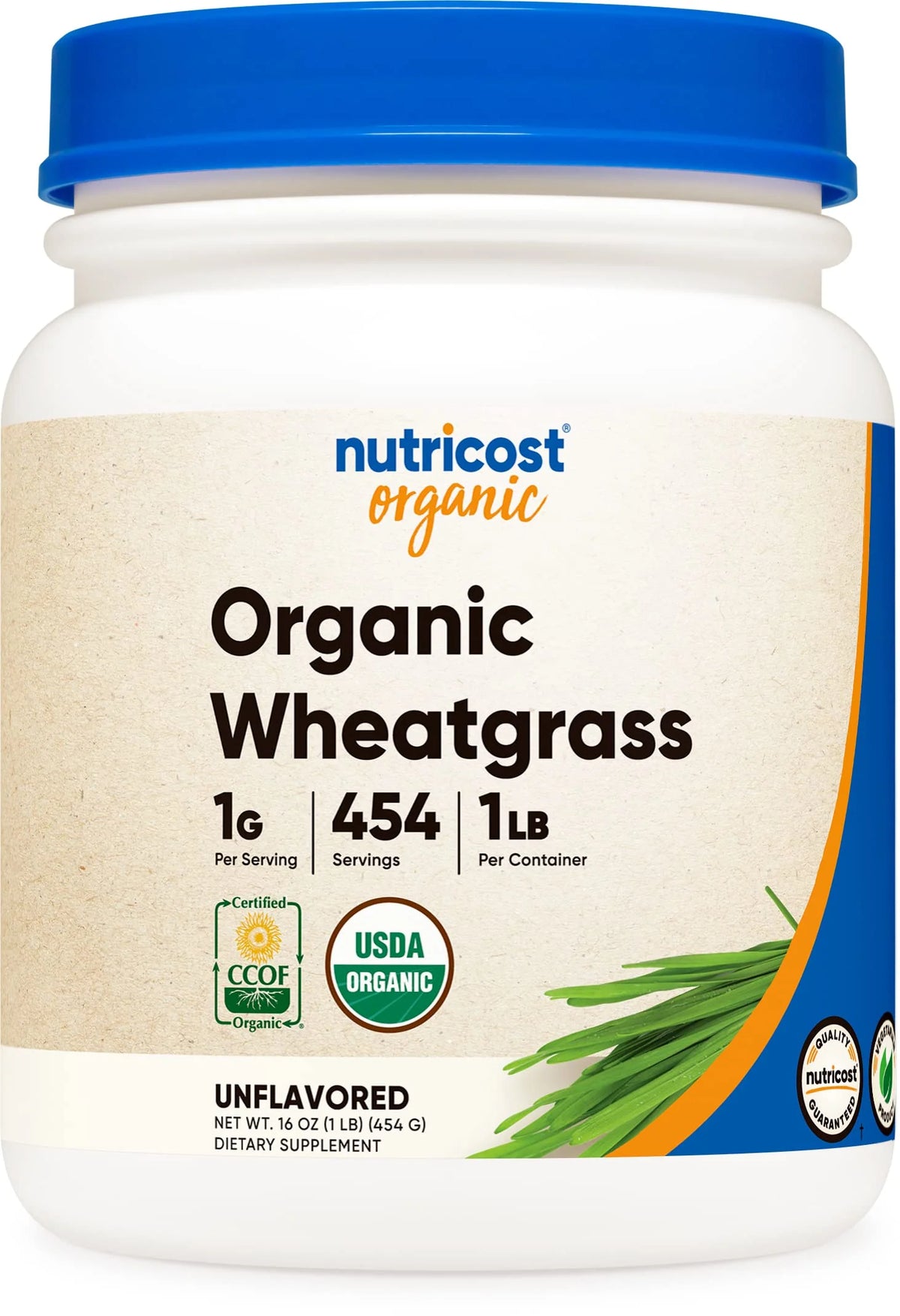 Organic Wheatgrass Powder 1 LB Non-GMO Superfood I982