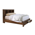 Oak Wood Cal King Storage Bed Z34558