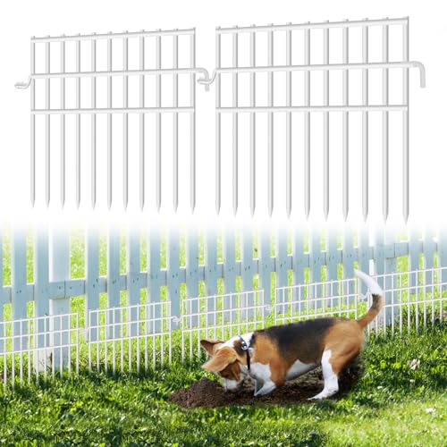 37ft x 13in Rustproof Metal Wire Garden Animal Barrier Fence, 26 Pack I57163