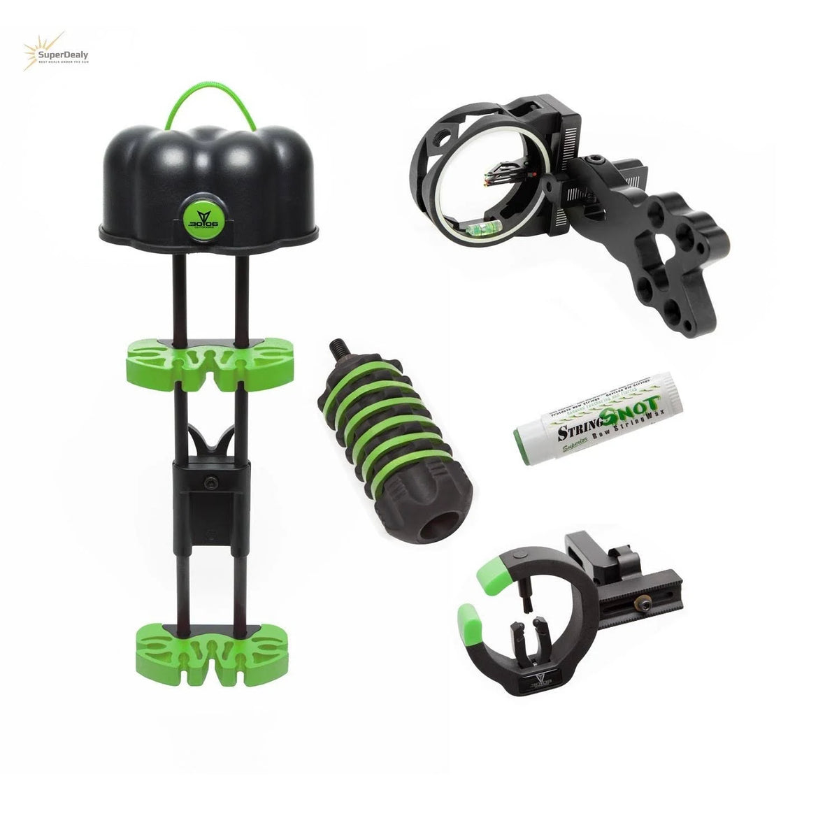 5pc Bow Package Green Accent S65890