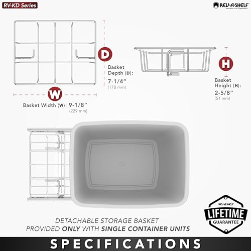 Double Pullout Trash Can 35 Qt Black G23942