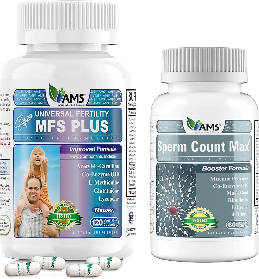 120 Capsules and 60 Capsules Fertility Supplements for Men W1251