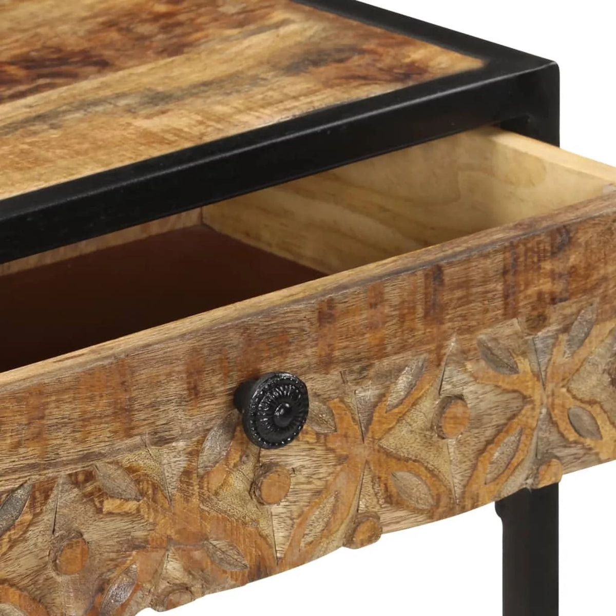 39.4"x13.8"x29.5" Solid Mango Wood Console Table X552037