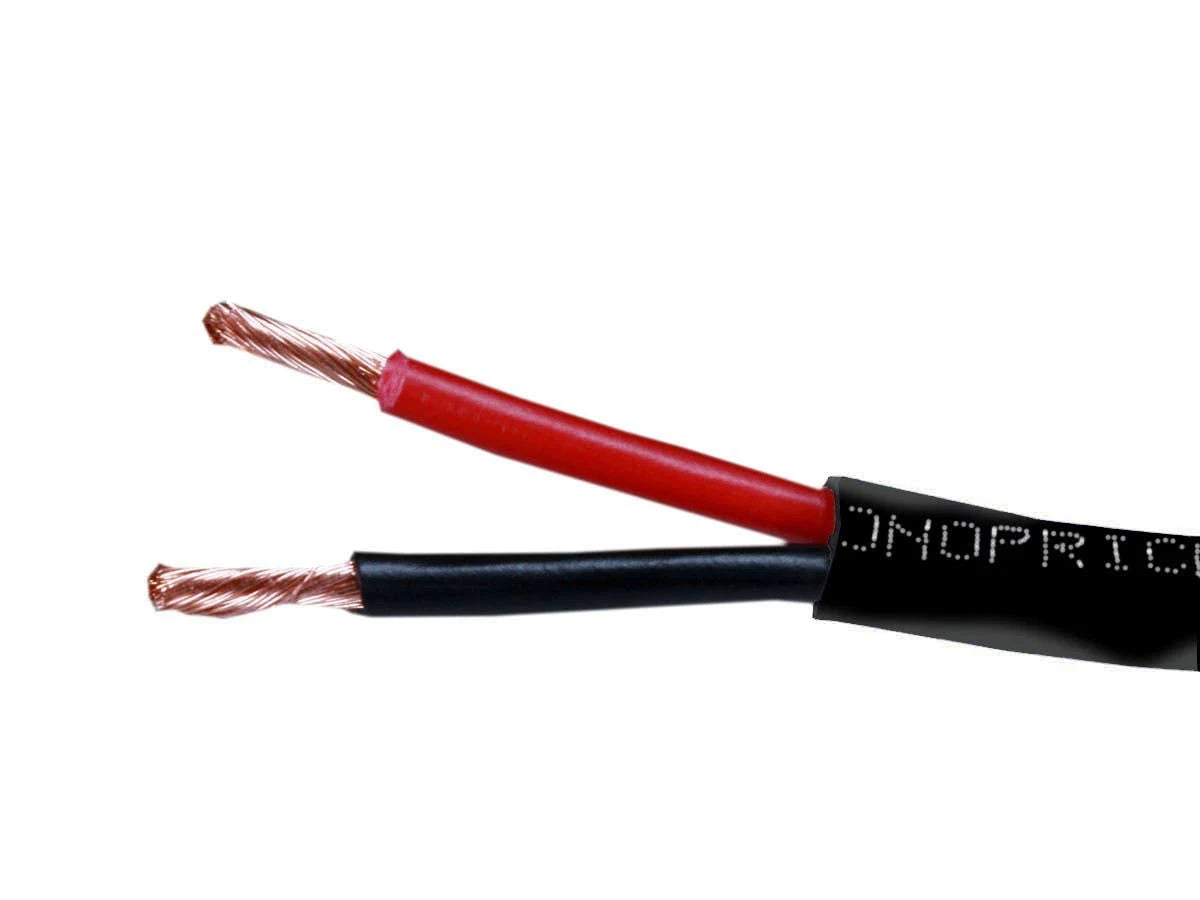 12AWG CL2 Rated 2-Conductor Speaker Wire, 500ft, Black P115073