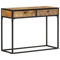 39.4"x13.8"x29.5" Solid Mango Wood Console Table X552037