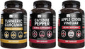 Cayenne Pepper Turmeric Curcumin Apple Cider Vinegar 365 Capsules F3112