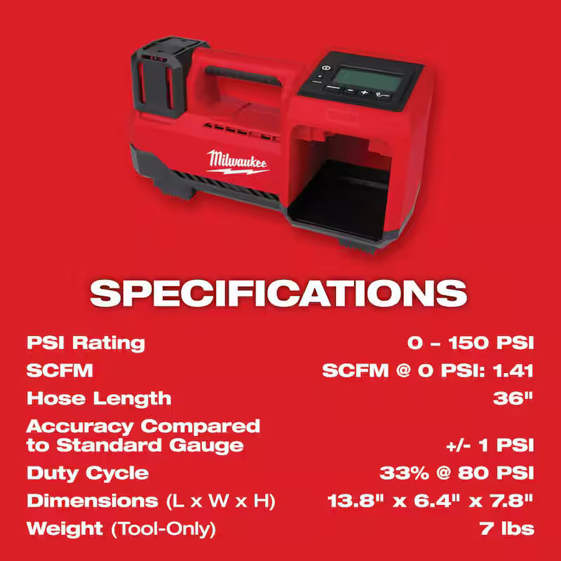 18-Volt Cordless Inflator with Two 6.0Ah Batteries and Charger Y8867