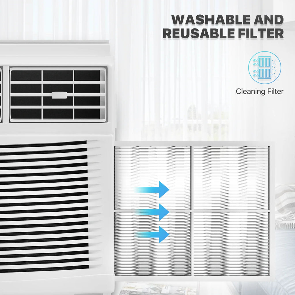 5,000 BTU Mechanical Window Air Conditioner with Multi-Speed Fan, White M60039