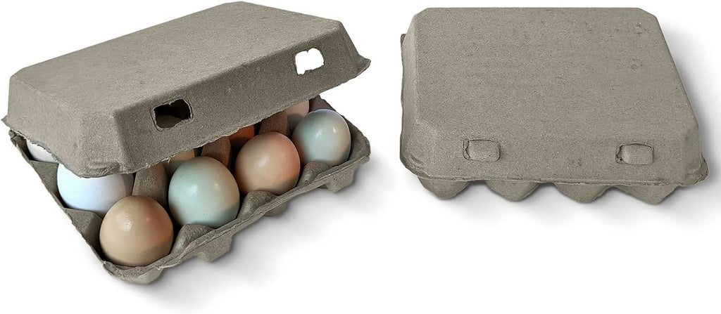 Blank Egg Cartons 75-Pack 3x4 Holds 12 Large Eggs Recycled Cardboard D819