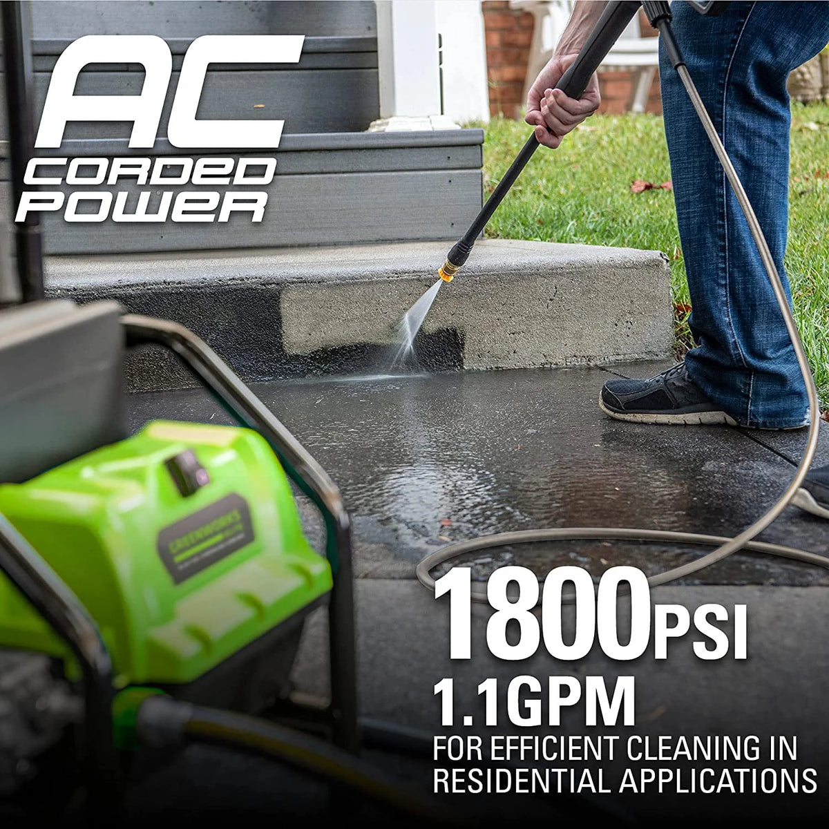 1800-PSI 13 Amp 1.1-GPM Electric Pressure Washer Y67861